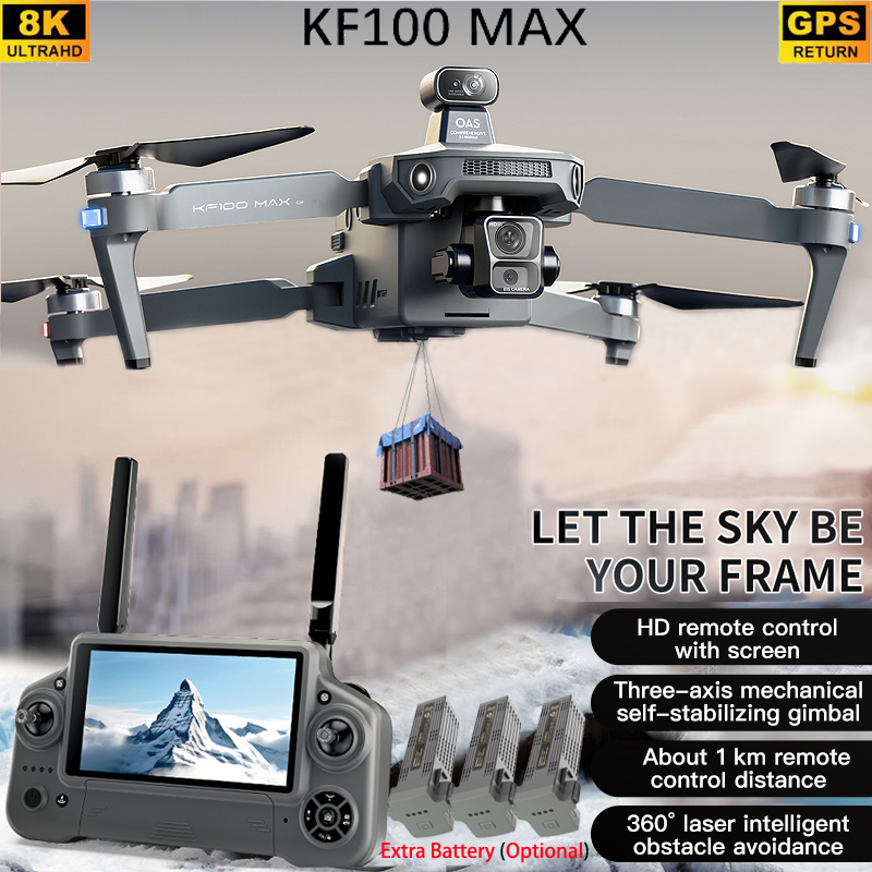 KF100 MAX GPS Drone 4K Kamera  - Fpv Drone Charger incelemesi ve fiyatı